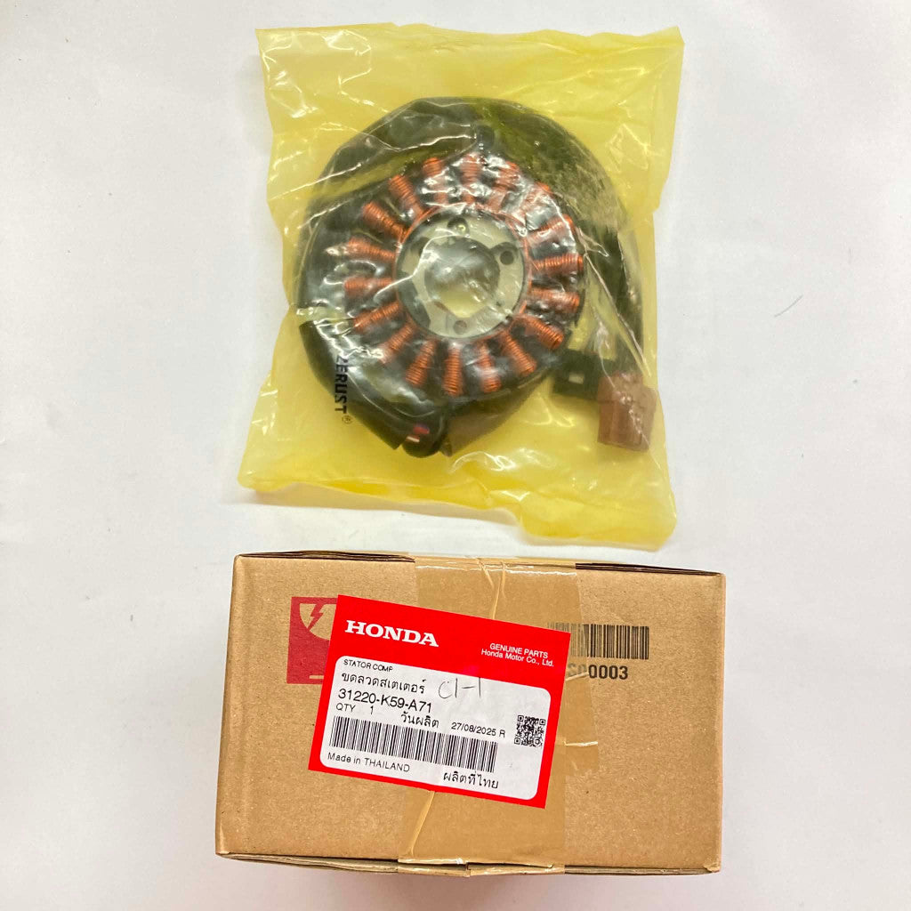 31220-K59-A71 | Stator Comp | Genuine Honda parts | Click150i v2
