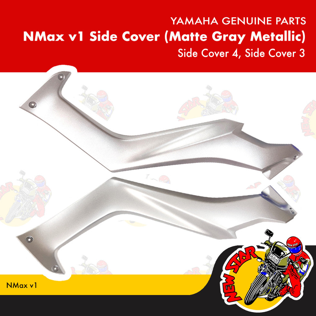 NMax v1 Side Cover (Matte Gray Metallic) | Genuine Yamaha parts