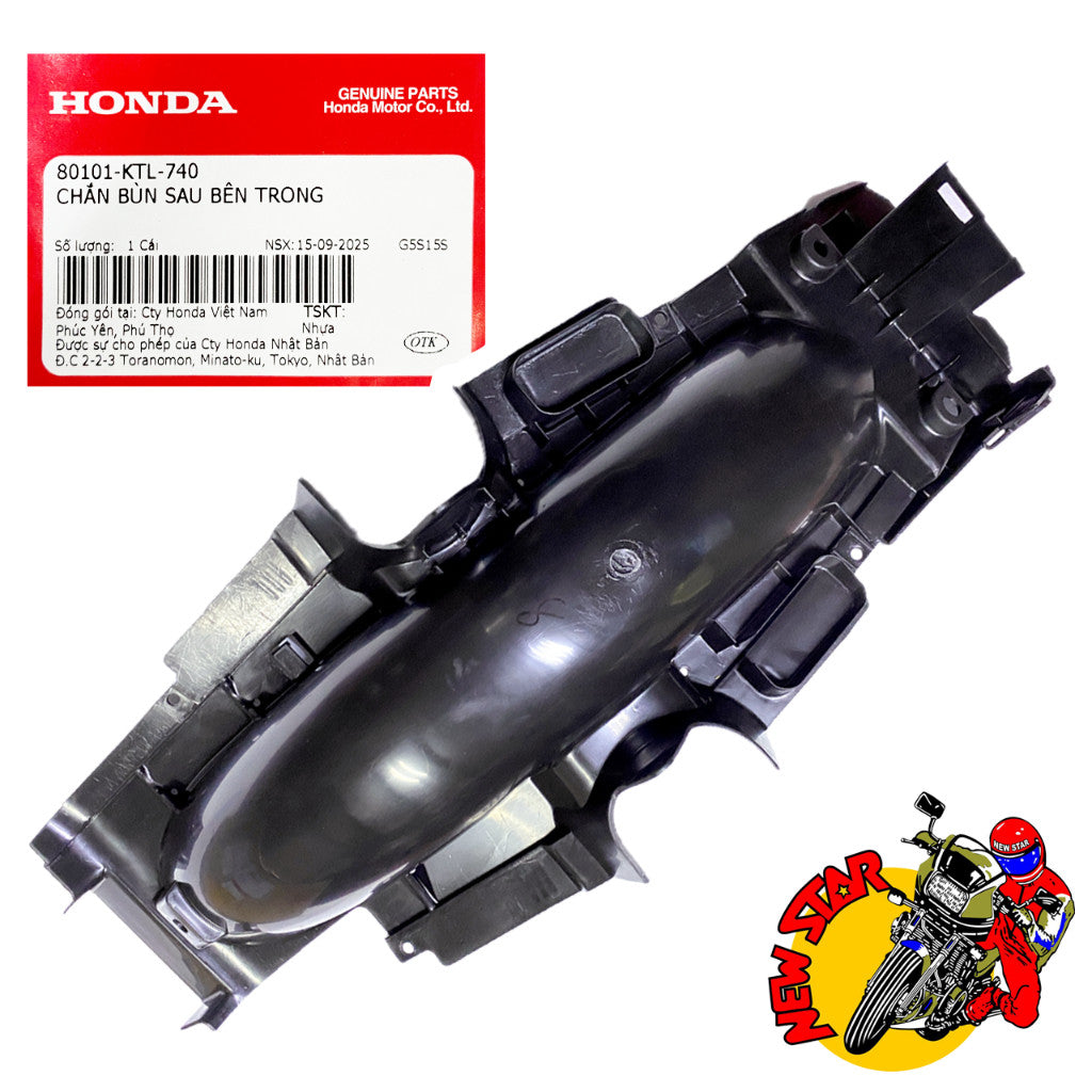 80101-KTL-740 | Rear Inner Fender | Genuine Honda parts | Wave 100R