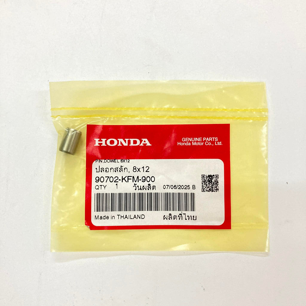 90702-KFM-900 | Dowel Pin 8X12 | Genuine Honda parts | XRM110