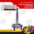 LOCO-GAI-107 | Front Axle With Nut (24151266) | Genuine Loco parts | RE Compact Fi FL models
