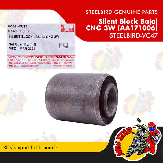 STEELBIRD-VC47 | Silent Block Bajaj CNG 3W (AA171006) | Genuine Steelbird parts |