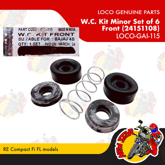 LOCO-GAI-115 | W.C. Kit Minor Set of 6 Front (24151108) | Genuine Loco parts |