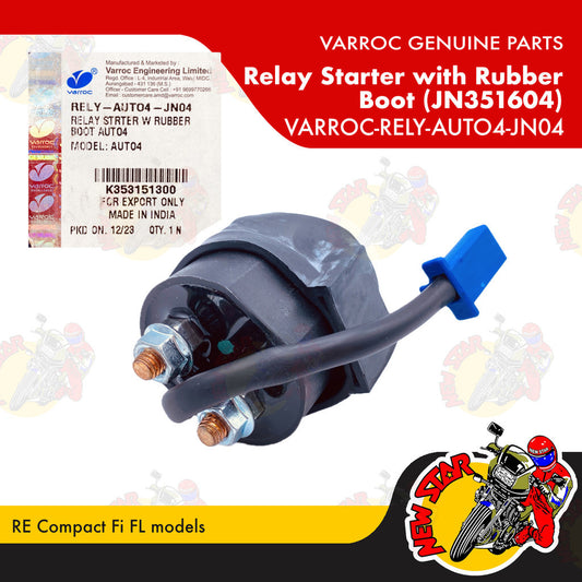 VARROC-RELY-AUTO4-JN04 | Relay Starter with Rubber Boot Auto4 (JN351604) | Genuine Varroc parts |