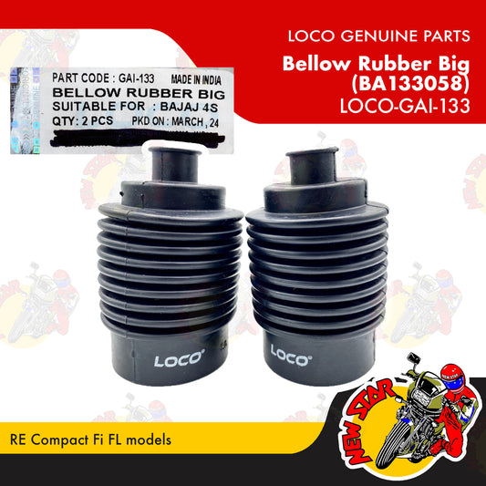 LOCO-GAI-133 | Bellow Rubber Big (BA133058) | Genuine Loco parts | RE Compact Fi FL models