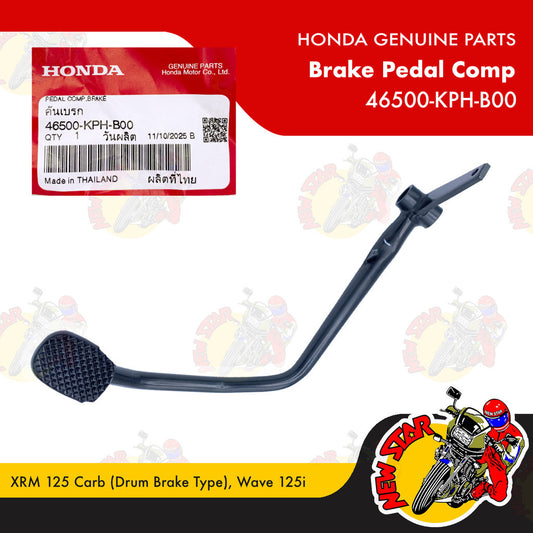46500-KPH-B00 | Brake Pedal Comp | Genuine Honda parts | XRM 125 Carb (Drum Brake Type) Wave 125i