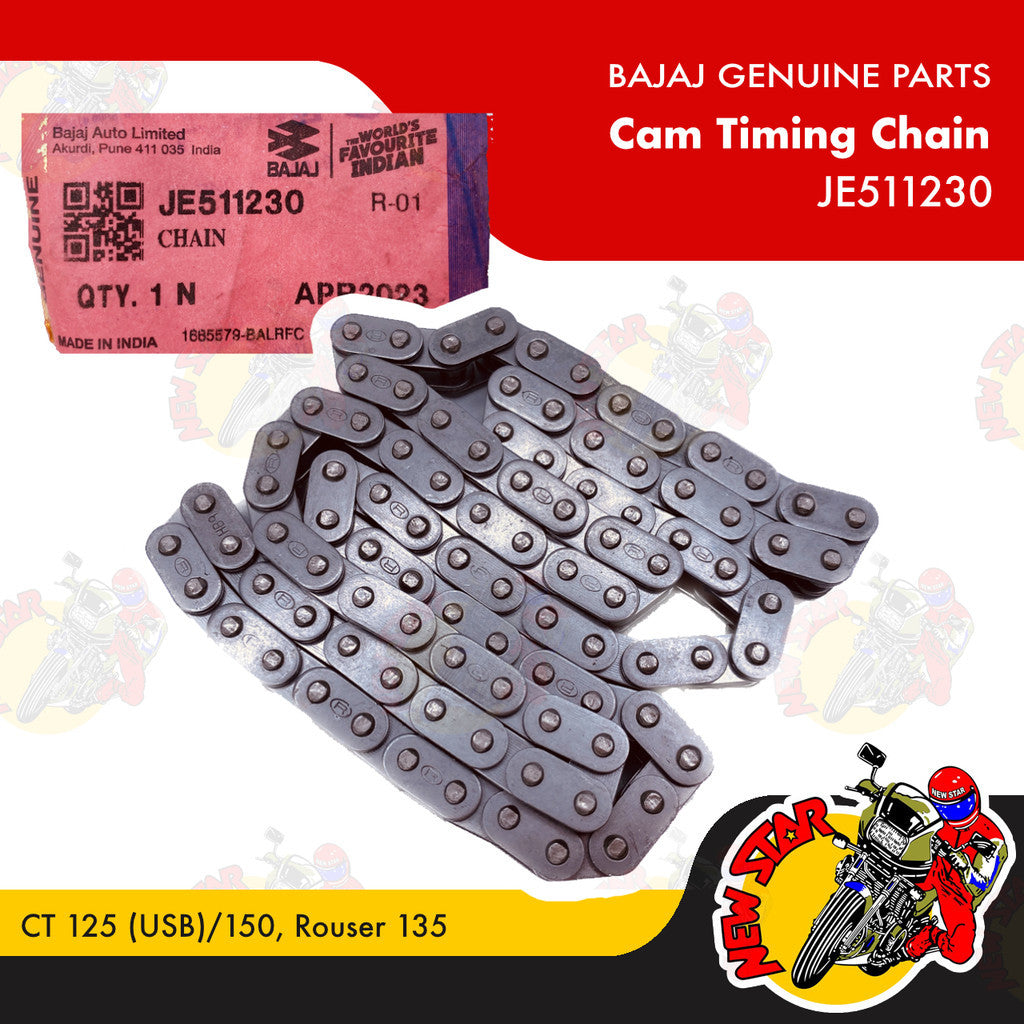 JE511230 | Cam Timing Chain (94 Links) | Genuine Bajaj parts | CT 125 (USB)/150 Rouser 135