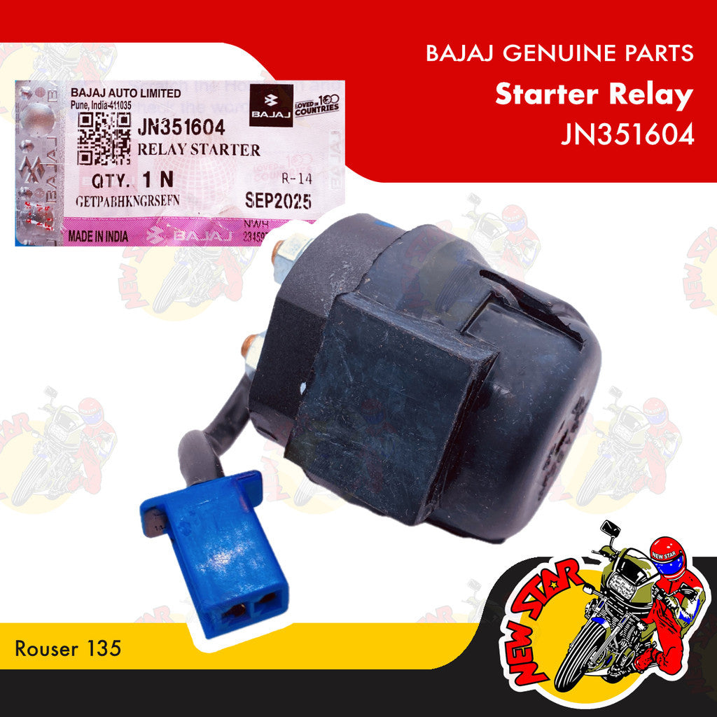 JN351604 | Starter Relay | Genuine Bajaj parts | Rouser 135