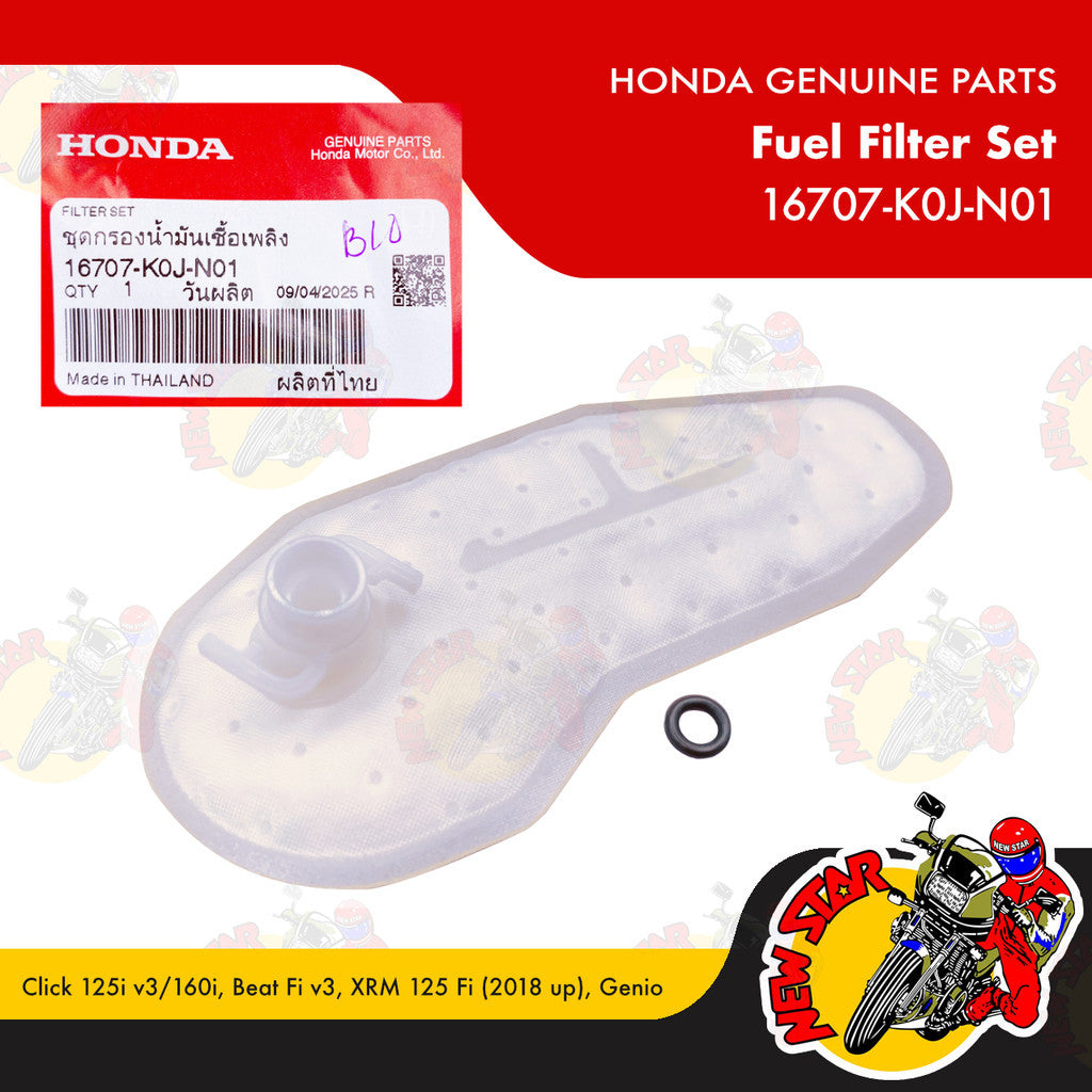 16707-K0J-N01 | Fuel Filter Set | Genuine Honda parts | Click 125i v3/160i Beat Fi v3