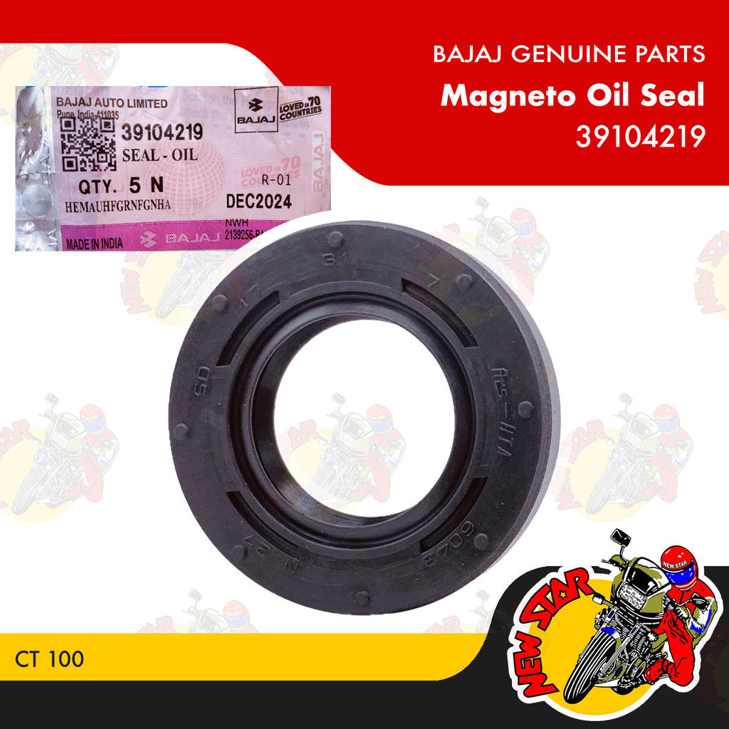 39104219 | Magneto Oil Seal | Genuine Bajaj parts | CT 100