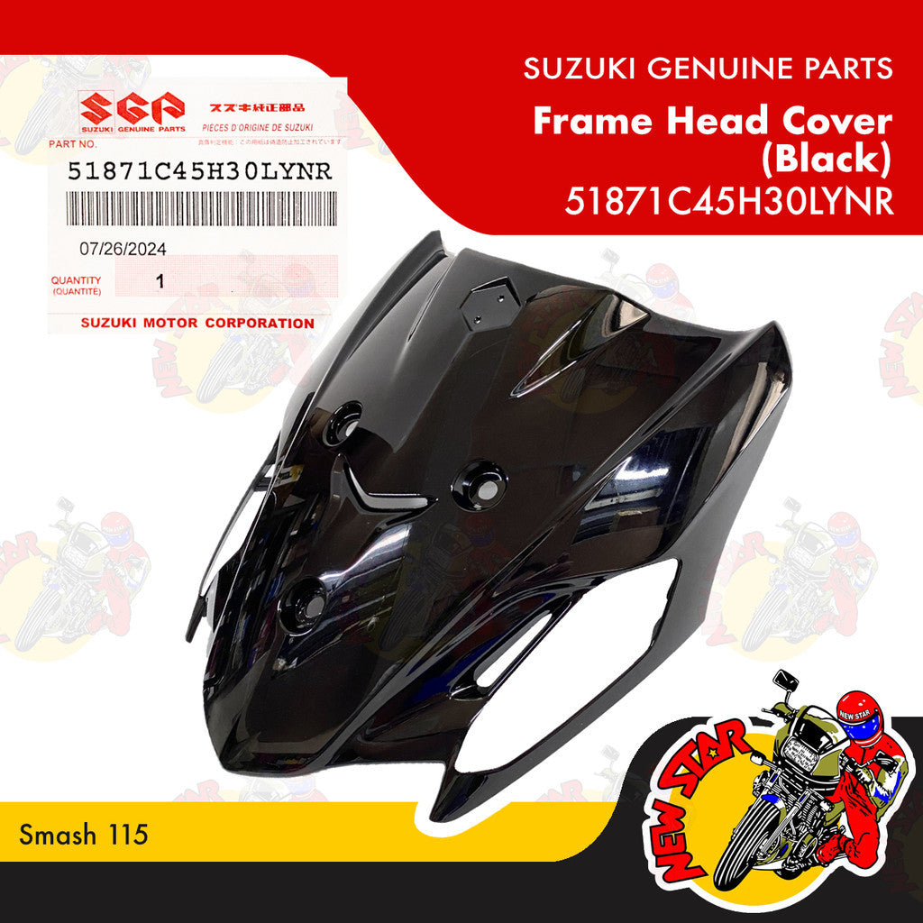 51871C45H30LYNR | Frame Head Cover (Black) | Genuine Suzuki parts | Smash 115