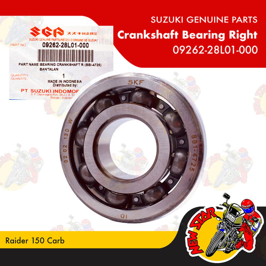 09262-28L01-000 | Crankshaft Bearing Right | Genuine Suzuki parts | Raider 150 Carb