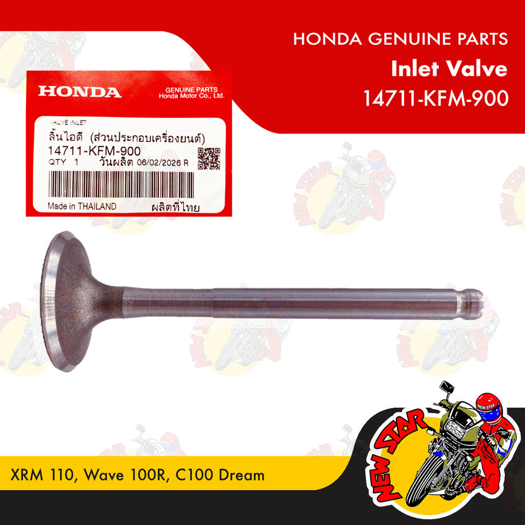 14711-KFM-900 | Inlet Valve | Genuine Honda parts | XRM 110 Wave 100R C100 Dream