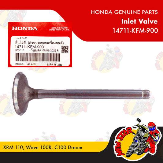 14711-KFM-900 | Inlet Valve | Genuine Honda parts | XRM 110 Wave 100R C100 Dream