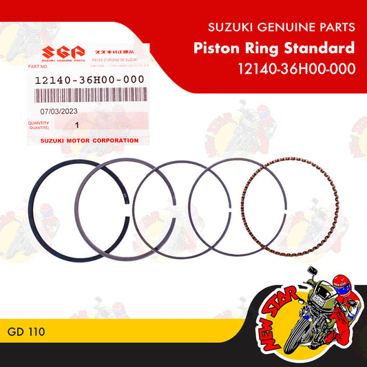 12140-36H00-000 | Piston Ring Standard | Genuine Suzuki parts | GD 110