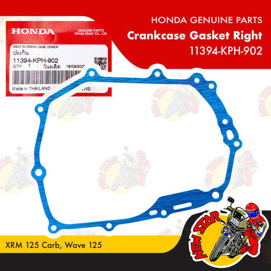 11394-KPH-902 | Crankcase Gasket Right | Genuine Honda parts | XRM 125 Carb Wave 125