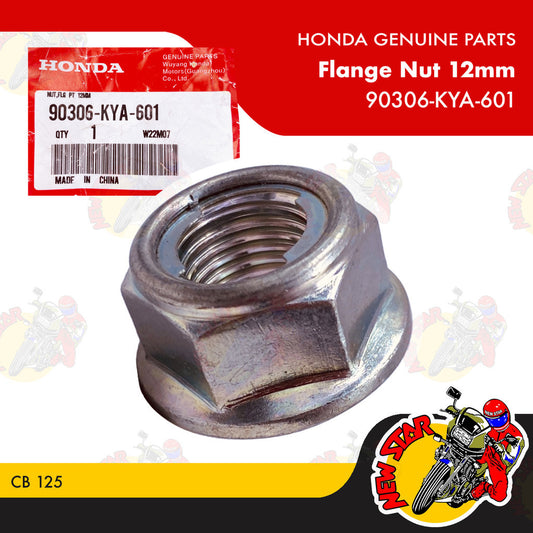 90306-KYA-601 | Flange Nut 12mm | Genuine Honda parts | CB 125