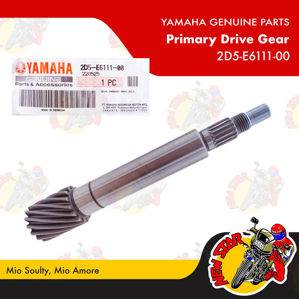 2D5-E6111-00 | Primary Drive Gear | Genuine Yamaha parts | Mio Soulty Mio Amore
