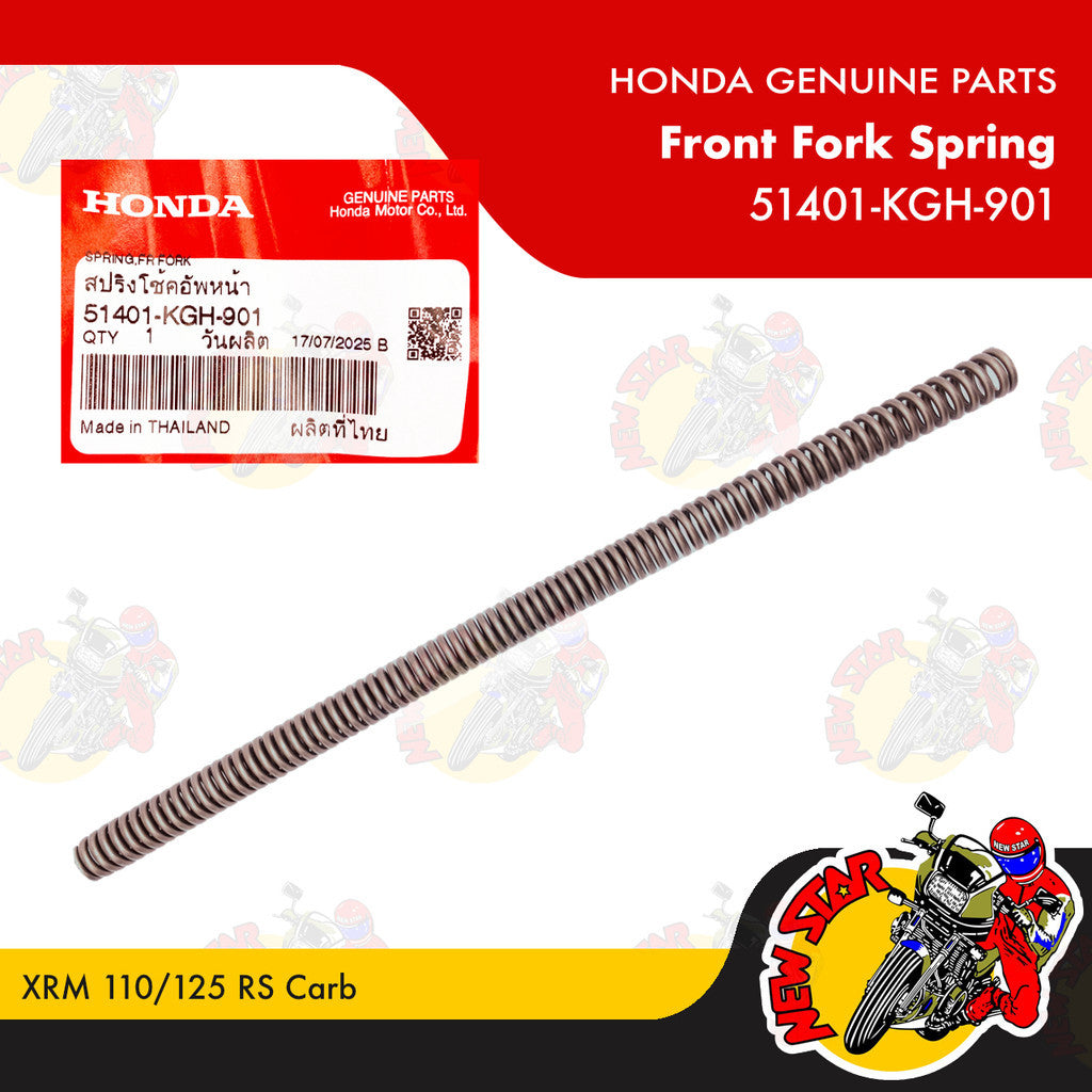 51401-KGH-901 | Front Fork Spring | Genuine Honda parts | XRM 110/125 RS Carb