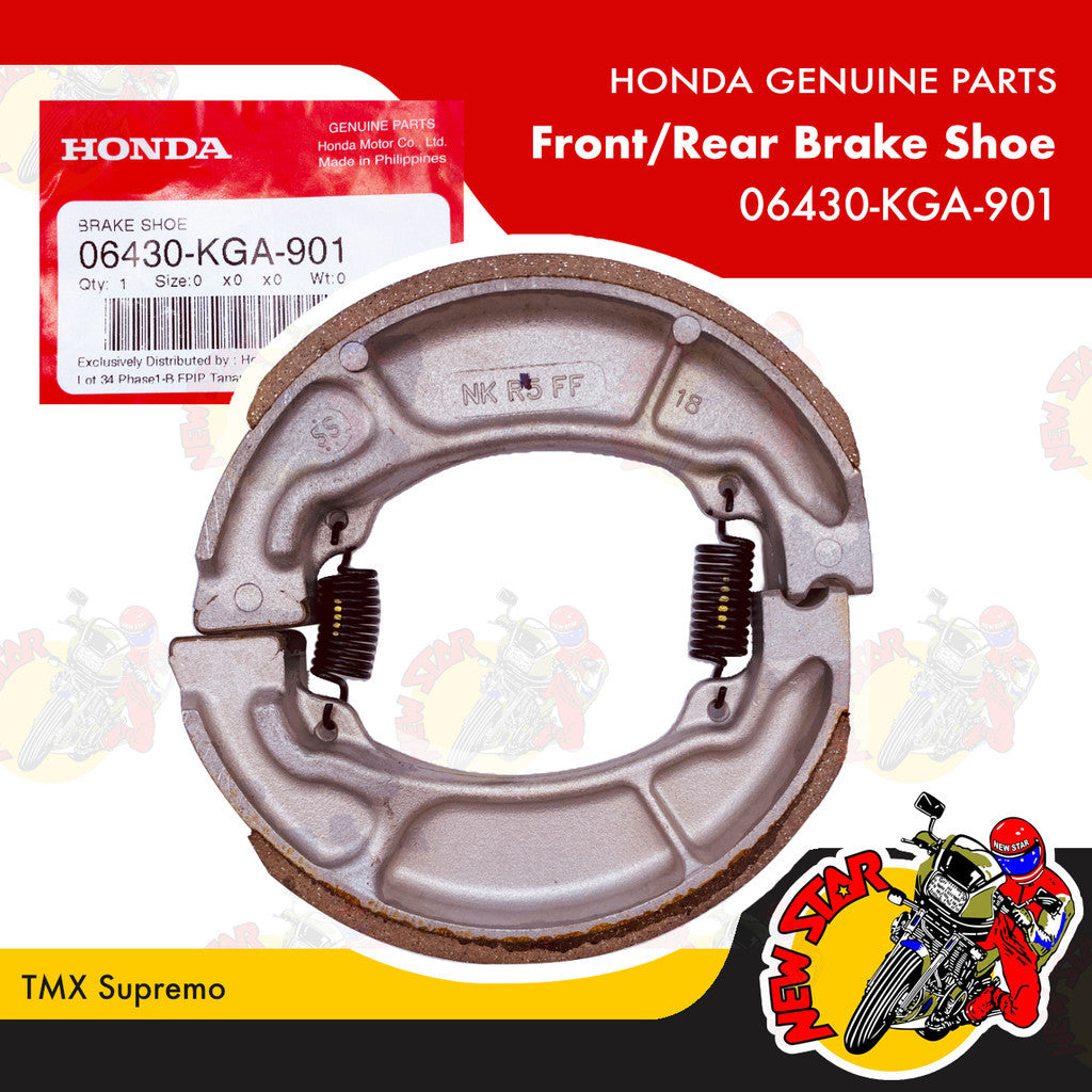 06430-KGA-901 | Front/Rear Brake Shoe | Genuine Honda parts | TMX Supremo