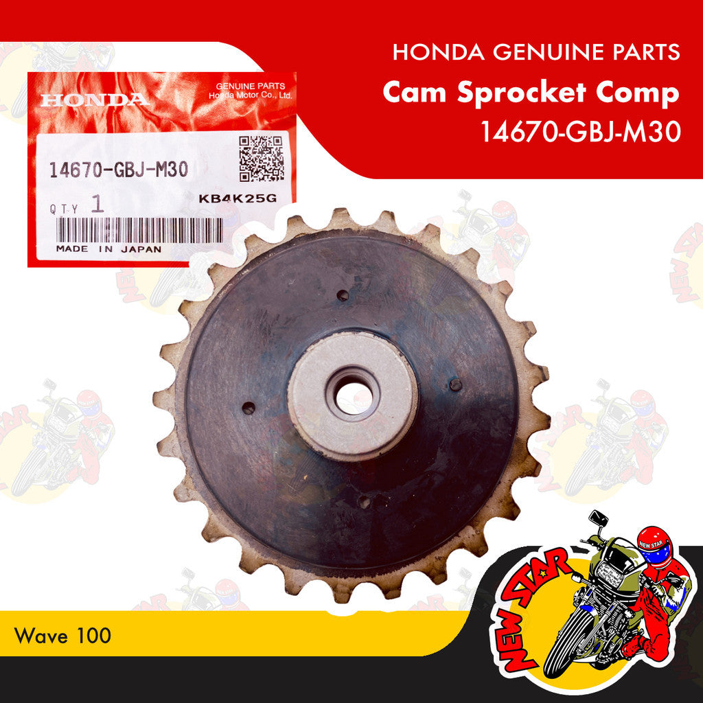 14670-GBJ-M30 | Cam Sprocket Comp | Genuine Honda parts | Wave 100