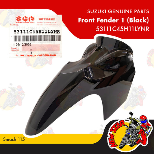 53111C45H11LYNR | Front Fender 1 (Black) | Genuine Suzuki parts | Smash 115
