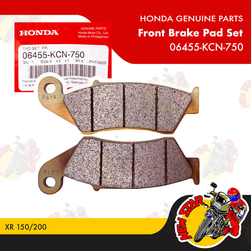 06455-KCN-750 | Front Brake Pad Set | Genuine Honda parts | XR 150/200