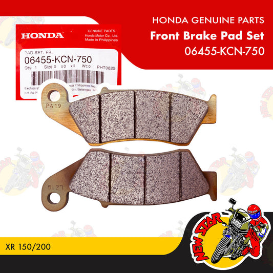 06455-KCN-750 | Front Brake Pad Set | Genuine Honda parts | XR 150/200