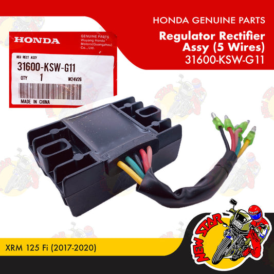 31600-KSW-G11 | Regulator Rectifier Assy 5 Wires | Genuine Honda parts | XRM 125 Fi (2017-2020)