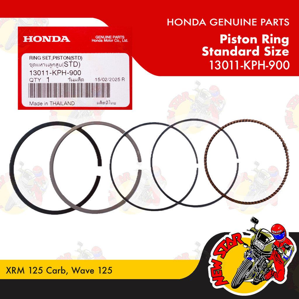 13011-KPH-900 | Piston Ring Standard Size | Genuine Honda parts | XRM 125 Carb Wave 125