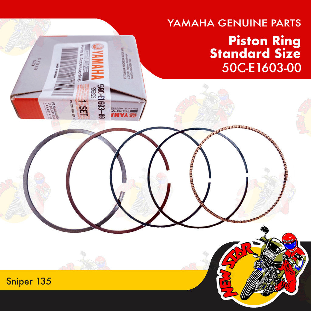 50C-E1603-00 | Piston Ring Standard Size | Genuine Yamaha parts | Sniper 135