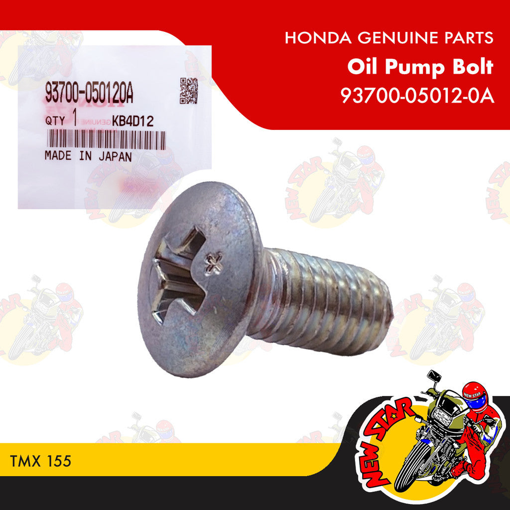 93700-05012-0A | Oil Pump Bolt | Genuine Honda parts | TMX 155