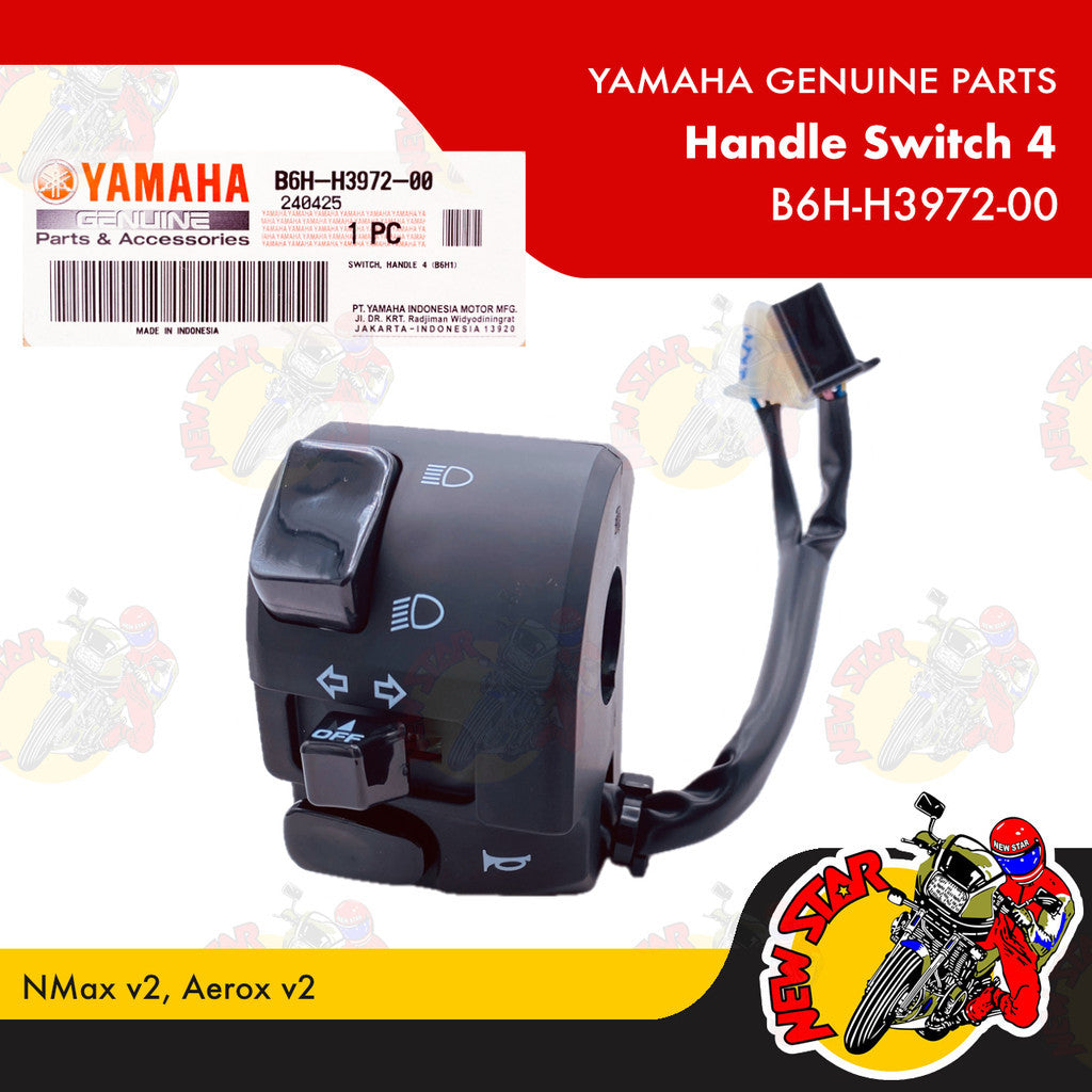 B6H-H3972-00 | Handle Switch 4 | Genuine Yamaha parts | NMax v2 Aerox v2