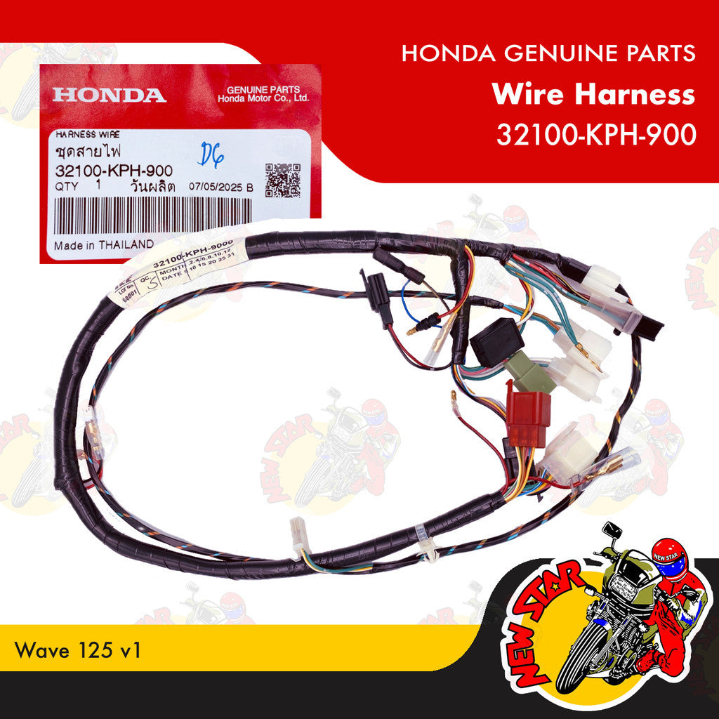 32100-KPH-900 | Wire Harness | Genuine Honda parts | Wave 125 v1
