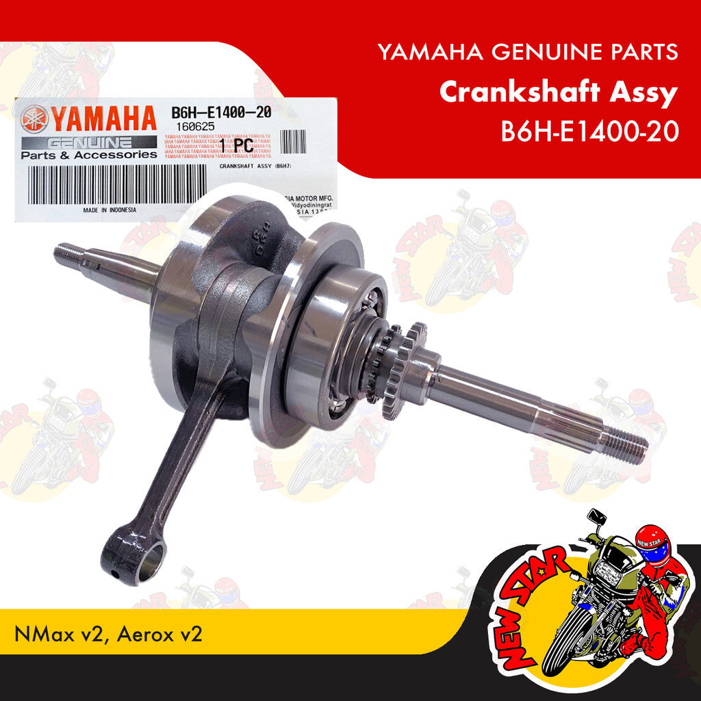B6H-E1400-20 | Crankshaft Assy | Genuine Yamaha parts | NMax v2 Aerox v2