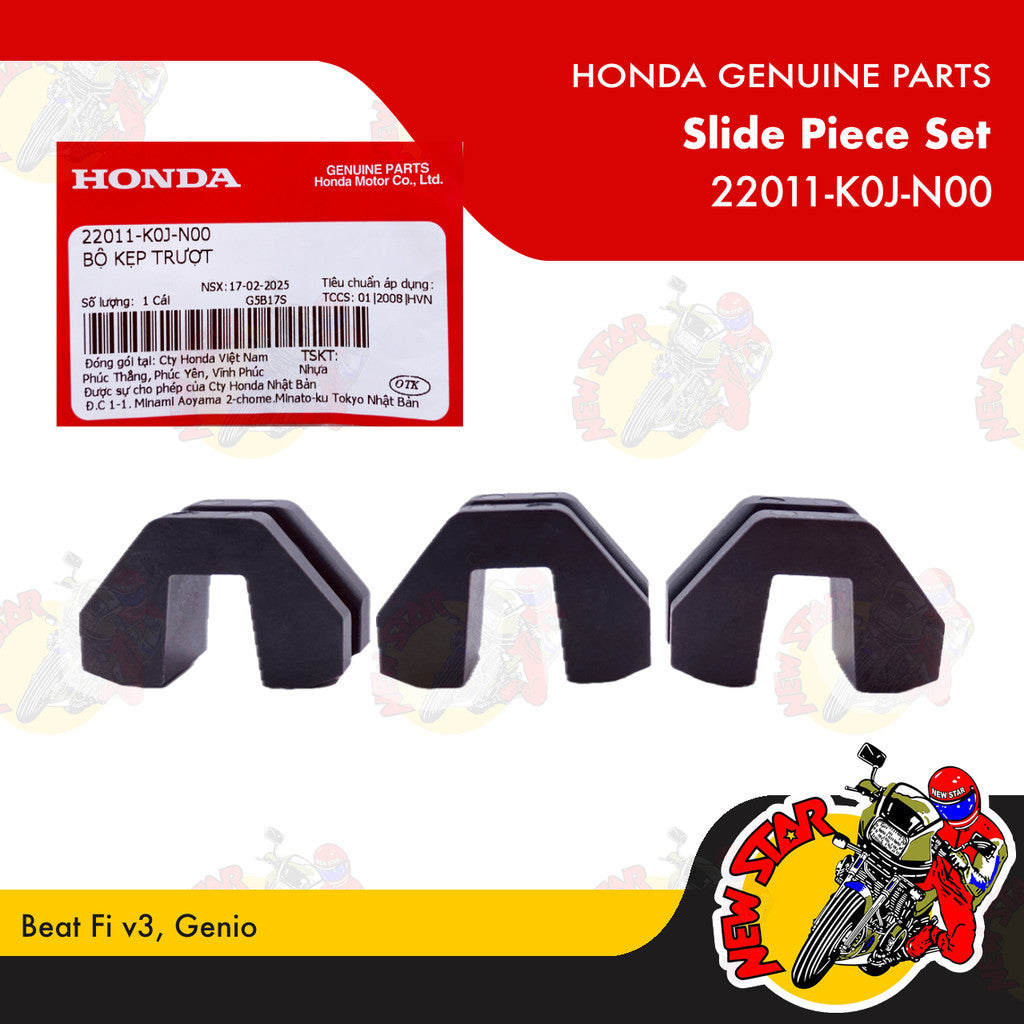 22011-K0J-N00 | Slide Piece Set | Genuine Honda parts | Beat Fi v3 Genio