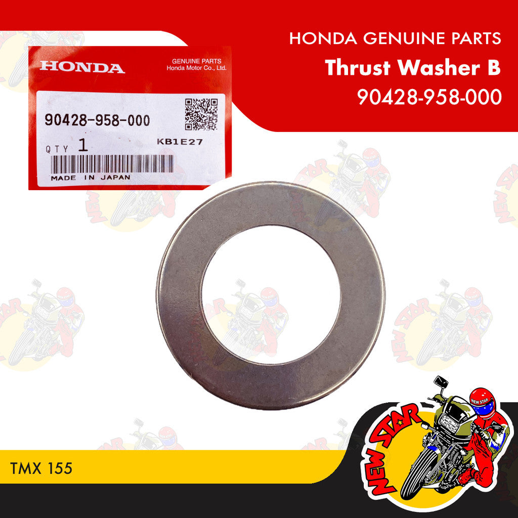 90428-958-000 | Thrust Washer B | Genuine Honda parts | TMX 155
