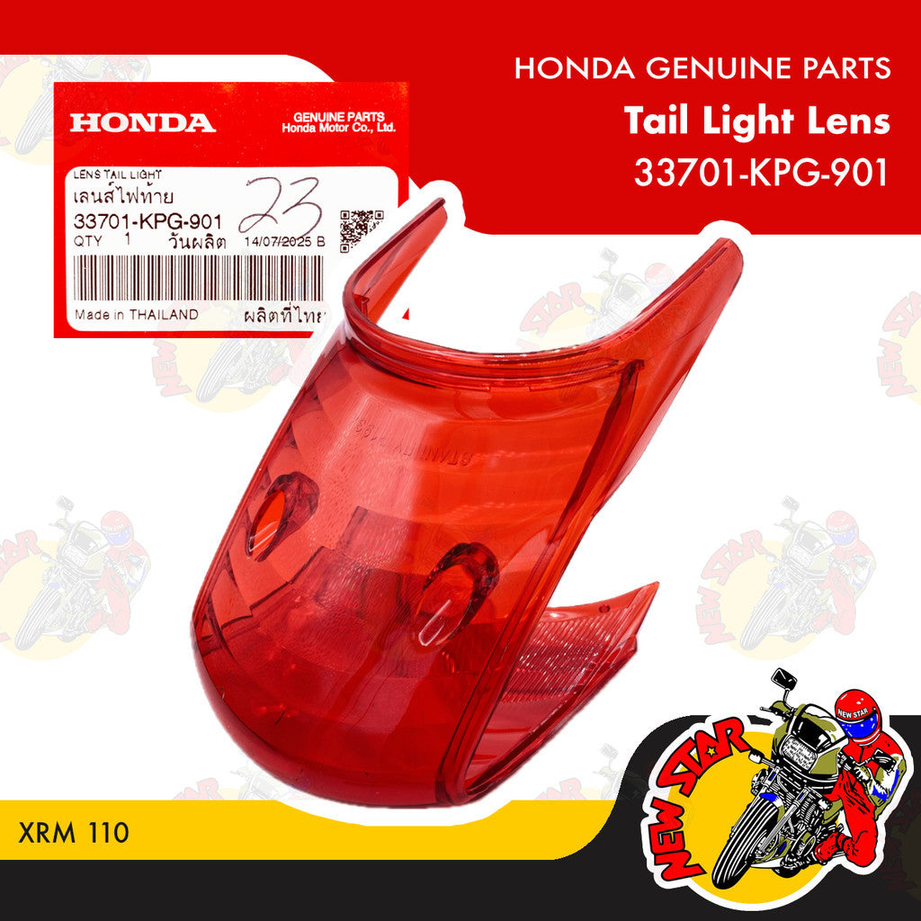 33701-KPG-901 | Tail Light Lens | Genuine Honda parts | XRM 110