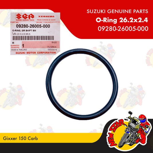 09280-26005-000 | O-Ring 26.2x2.4 | Genuine Suzuki parts | Gixxer 150 Carb