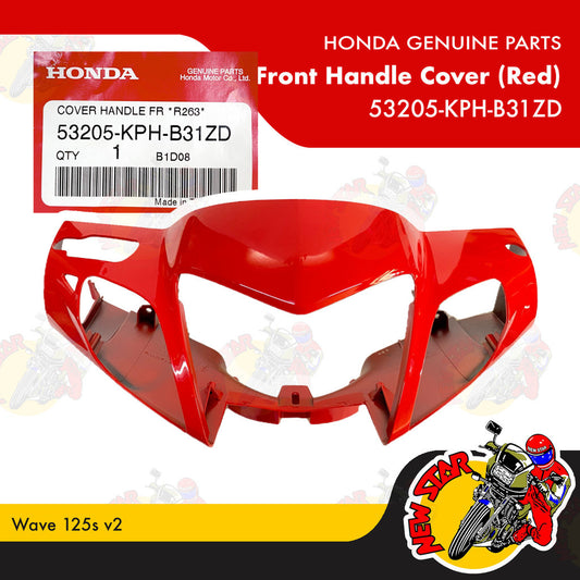 53205-KPH-B31ZD | Front Handle Cover (Red) | Genuine Honda parts | Wave 125s v2