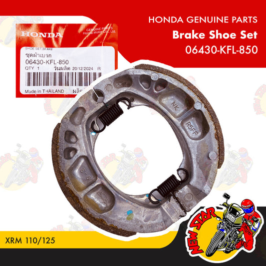 06430-KFL-850 | Brake Shoe Set | Genuine Honda parts | XRM 110/125