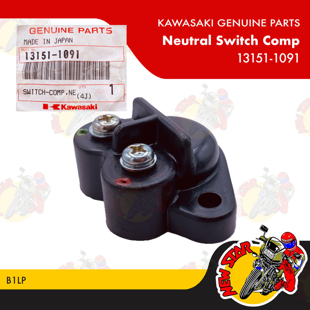 13151-1091 | Neutral Switch Comp | Genuine Kawasaki parts | B1LP