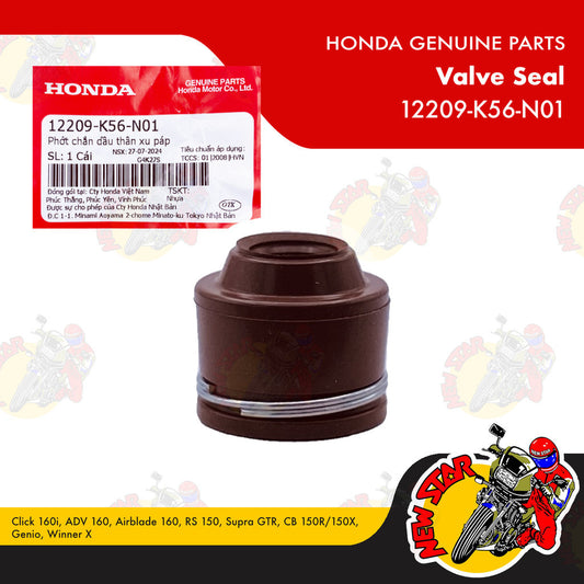 12209-K56-N01 | Valve Seal | Genuine Honda parts | Click 160i ADV 160 Airblade 160 RS 150 Supra GTR