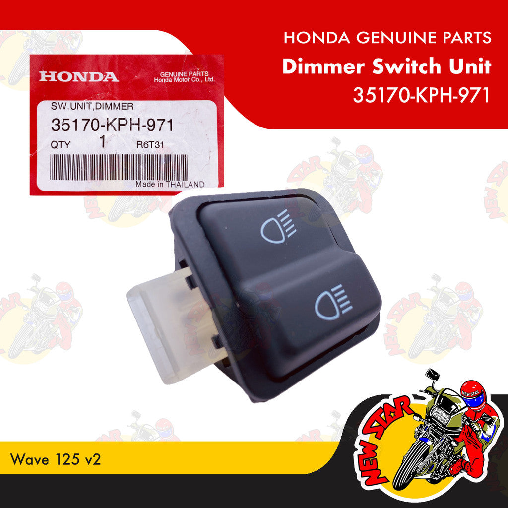 35170-KPH-971 | Dimmer Switch Unit | Genuine Honda parts | Wave 125 v2