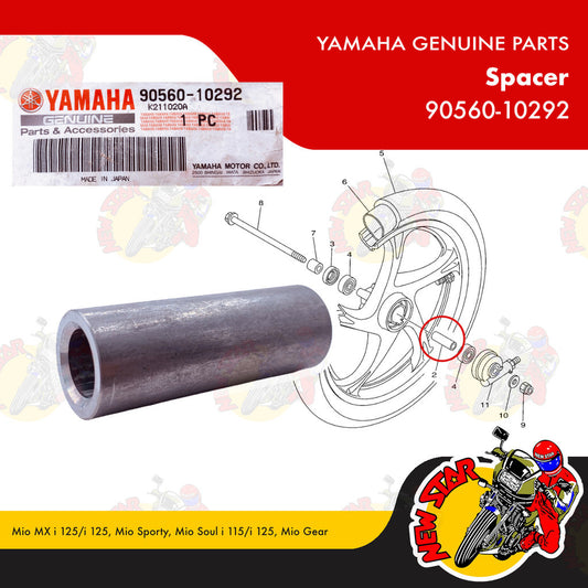 90560-10292 | Spacer | Genuine Yamaha parts | Mio MX i 125/i 125 Mio Sporty Mio Soul i 115/i 125