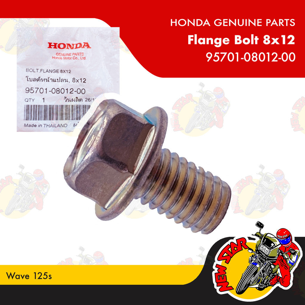 95701-08012-00 | Flange Bolt 8X12 | Genuine Honda parts | Wave 125s