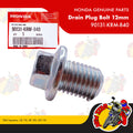 90131-KRM-840 | Drain Plug Bolt 12Mm | Genuine Honda parts | TMX Supremo CB 110 XR 150 GD 110