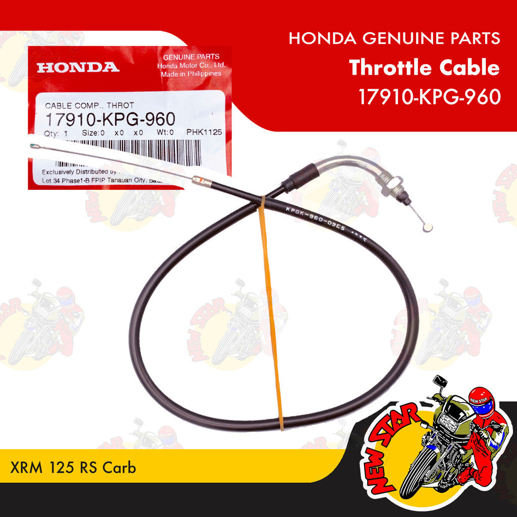 17910-KPG-960 | Throttle Cable | Genuine Honda parts | XRM 125 RS Carb