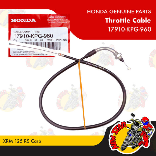 17910-KPG-960 | Throttle Cable | Genuine Honda parts | XRM 125 RS Carb