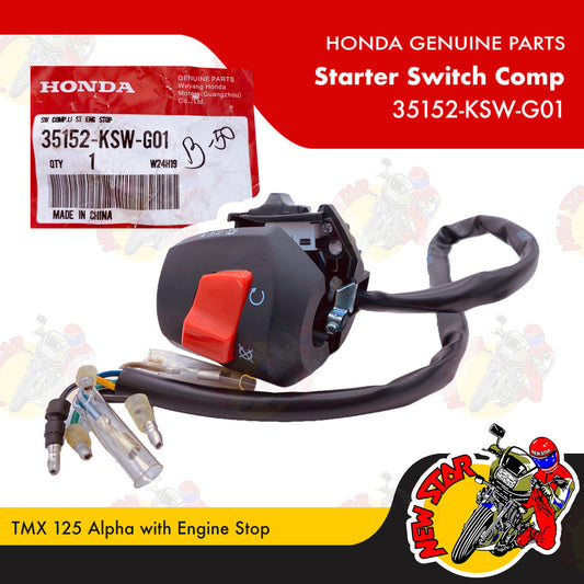 35152-KSW-G01 | Starter Switch Comp | Genuine Honda parts | TMX 125 Alpha with Engine Stop